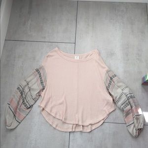 Bohemian sleeve knit top